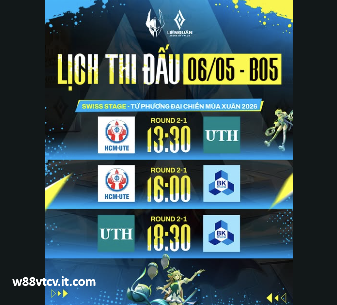 LỊCH SWISS STAGE TỨ PHƯƠNG ĐẠI CHIẾN NGÀY 06/05/2026 34 Screenshot 2026 05 06 121749